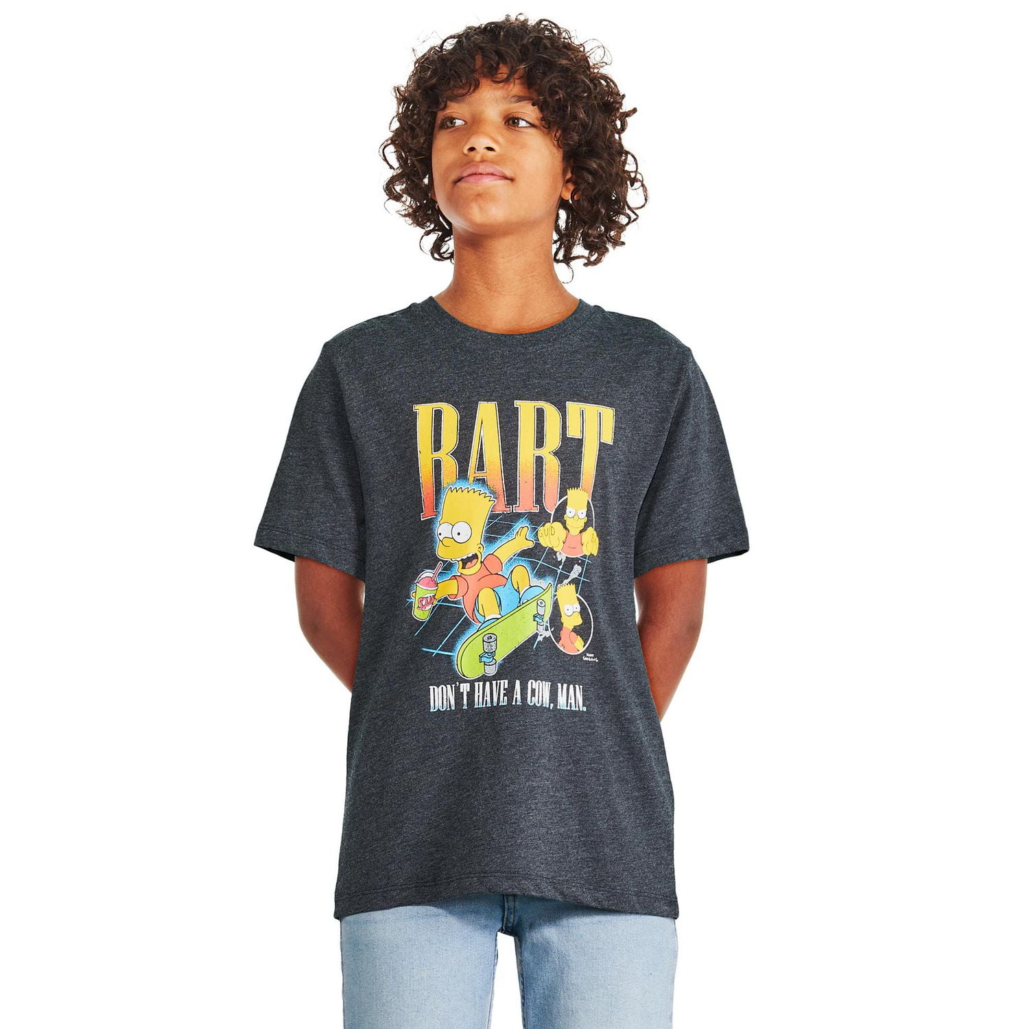 The Simpsons Boys' Bart Tee, Sizes XS-XL
