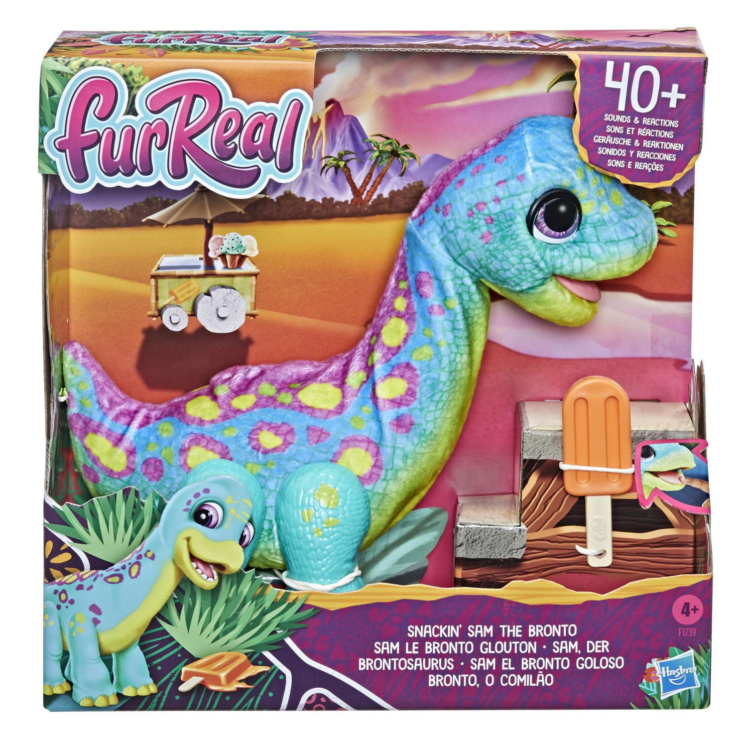 furReal Snackin' Sam the Bronto Interactive Animatronic Plush Toy