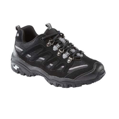 Chaussure de sport Athletic Works Voyager-D à lacets pour hommes. Noir, en pointures 7-14