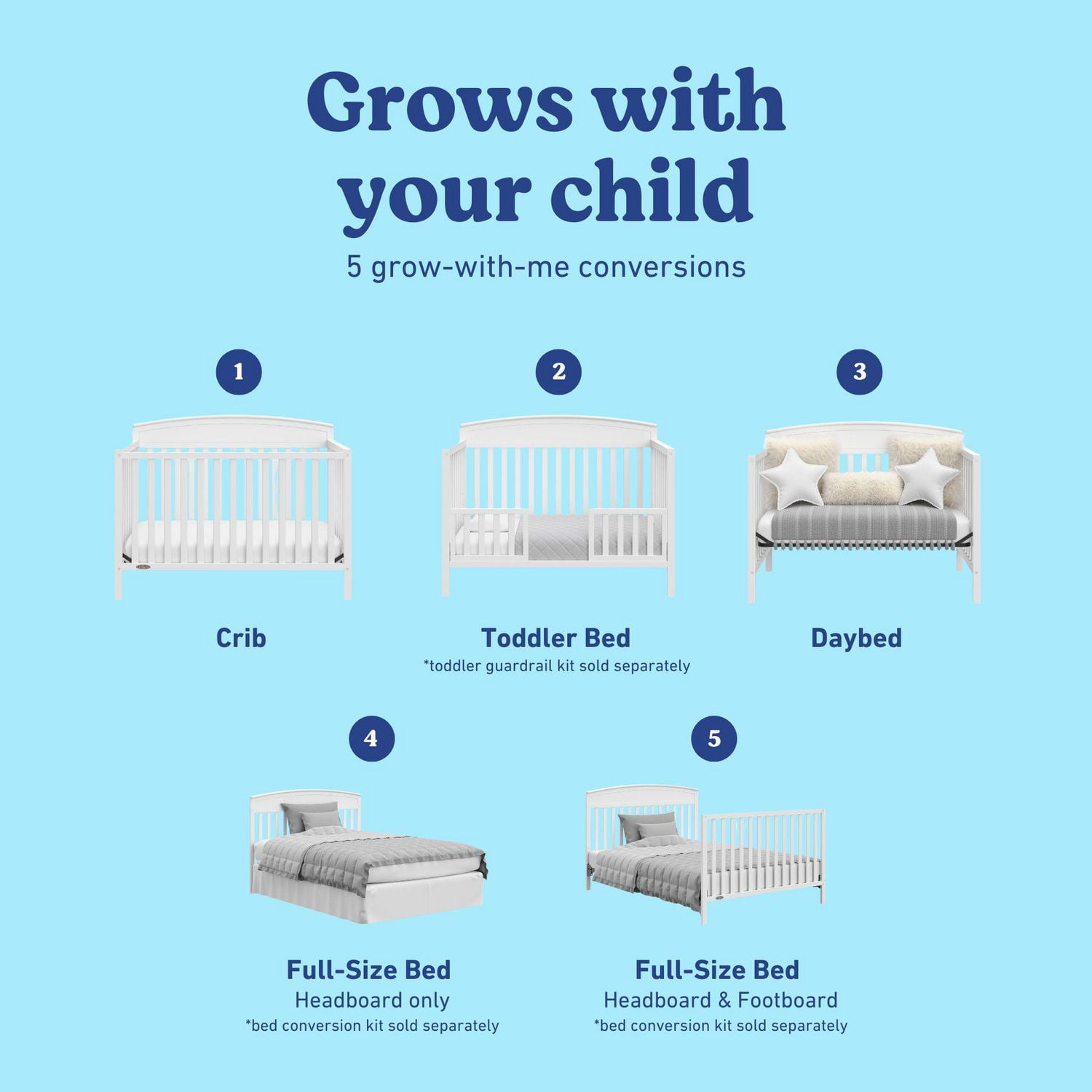 Graco Benton 5-in-1 Convertible Crib