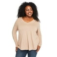 thumbnail image 1 of George Plus Women's V-Neckline Tee, 1 of 6