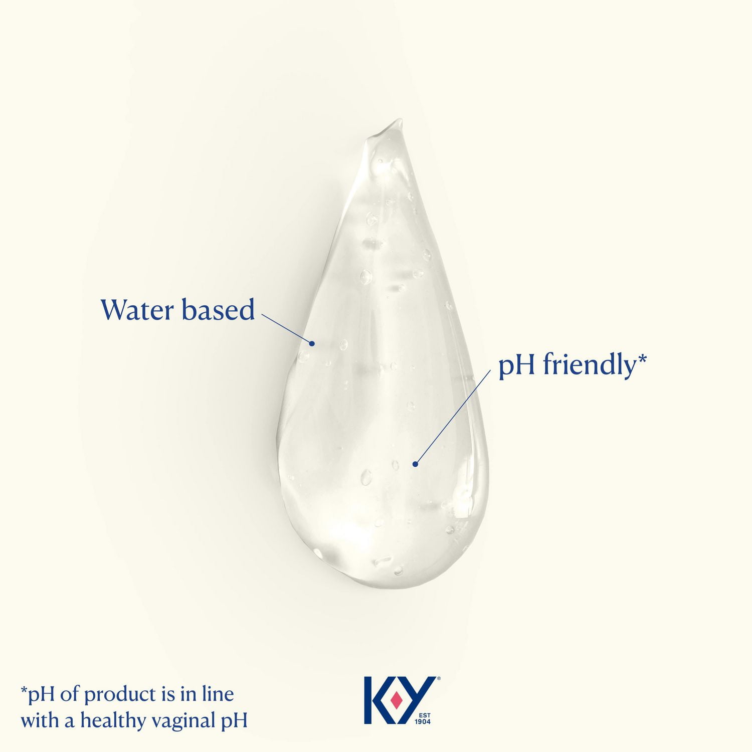 K-Y® Liquid | pH Friendly Water-Based Lubricant | Paraben-Free Lube, 71 g