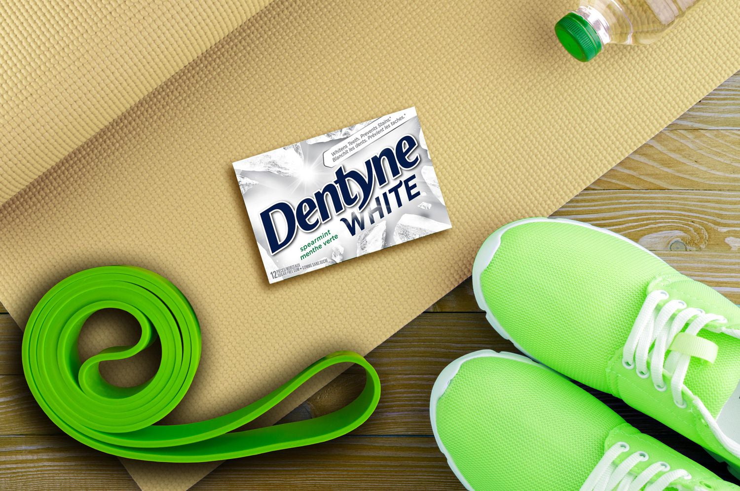 Dentyne White, Gomme sans sucre à la menthe verte - 12 Morceaux