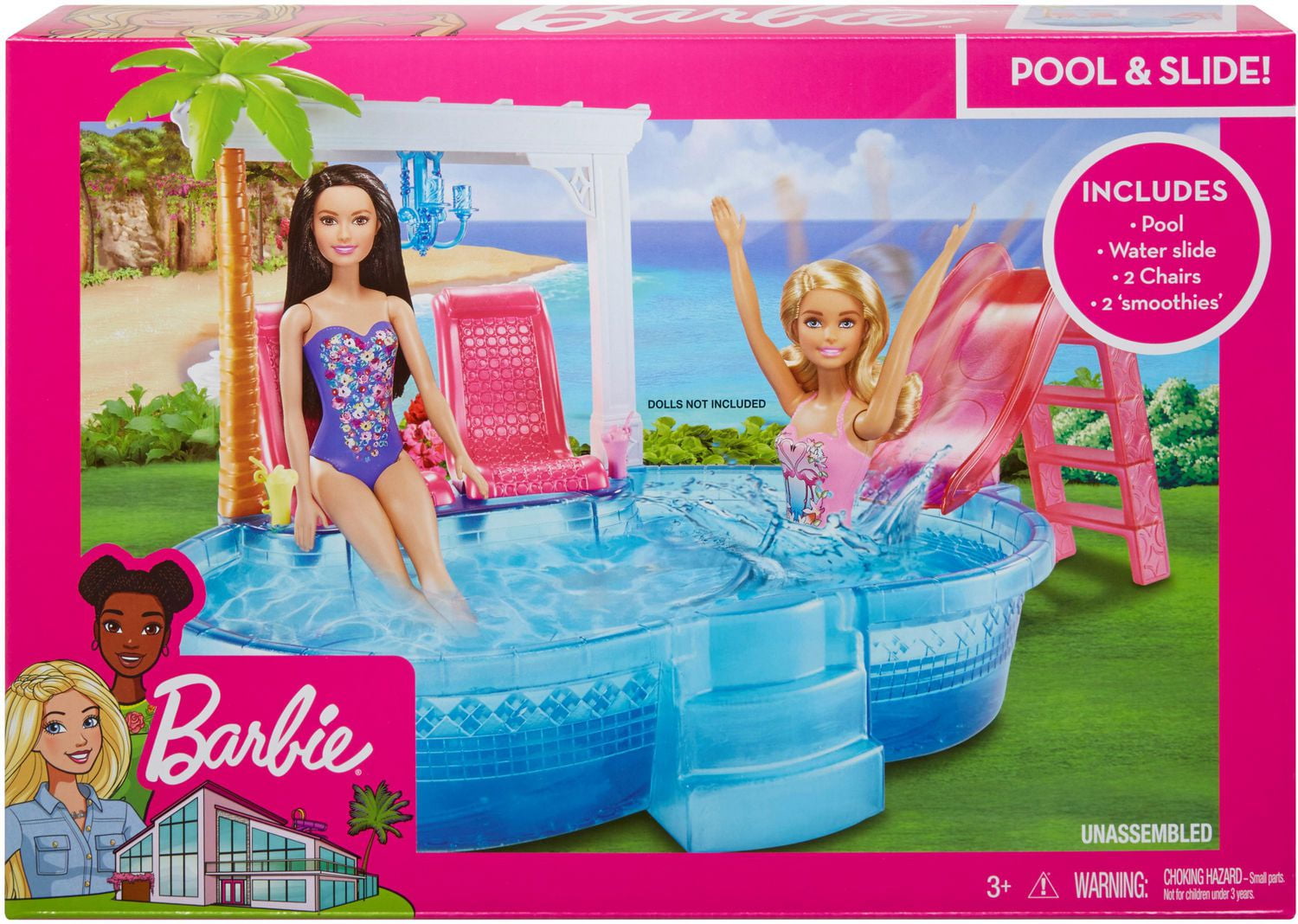 Barbie glam hot sale pool playset