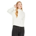 thumbnail image 1 of No Boundaries Women's Mock Neckline Sweater, 1 of 1