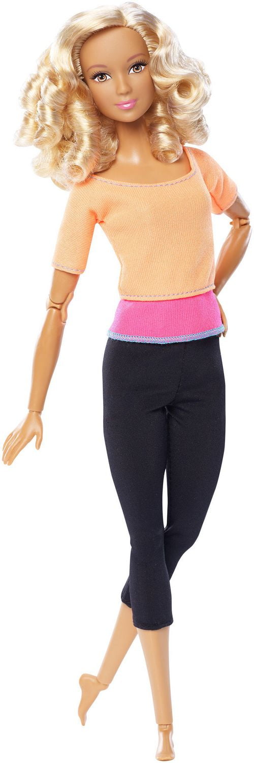 Barbie Made to Move Doll Orange Top Walmart