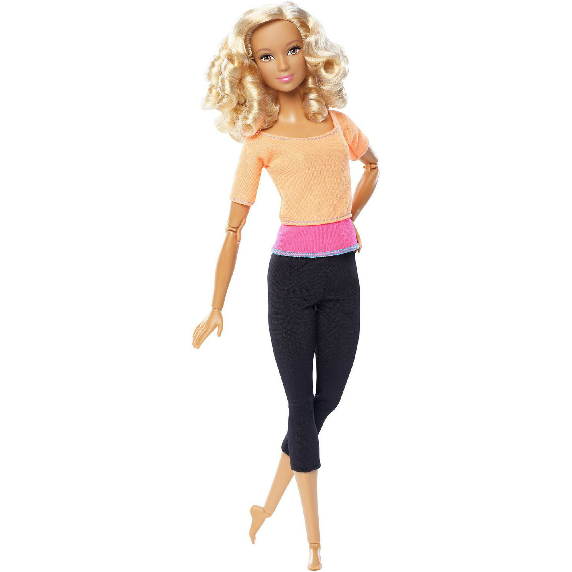 Barbie Made to Move Barbie Doll, Pink Top and Made to Move Barbie