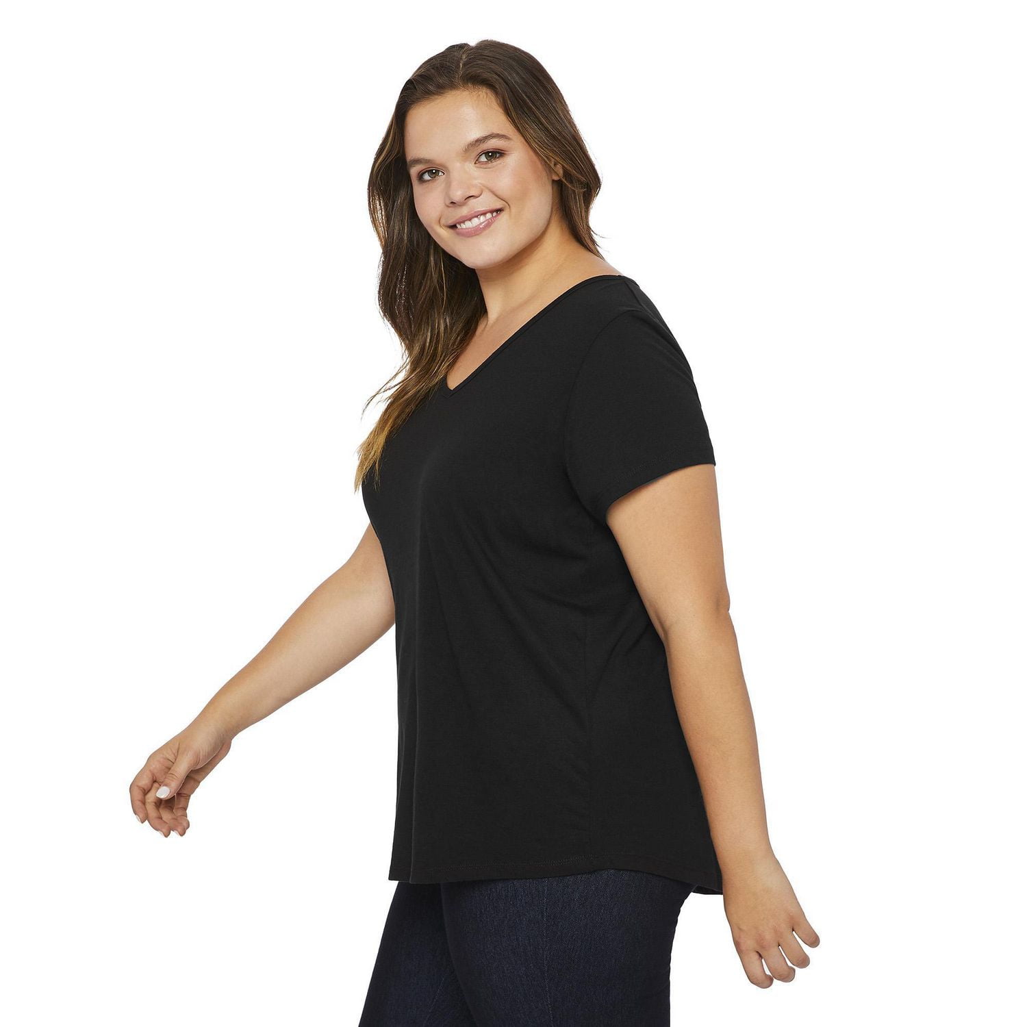 George Women's Plus V-Neckline Tee, Sizes 1X-4X