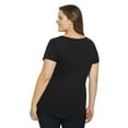 thumbnail image 3 of George Women's Plus V-Neckline Tee, 3 of 6