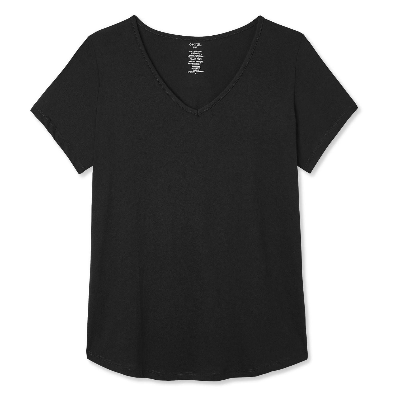 George Women's Plus V-Neckline Tee, Sizes 1X-4X