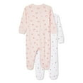 thumbnail image 2 of George Baby Girls' Sleeper 2-Pack, 2 of 2