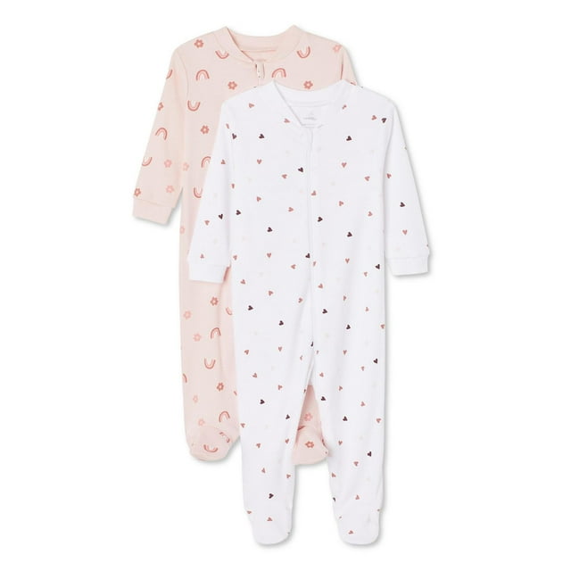 George Baby Girls' Sleeper 2-Pack