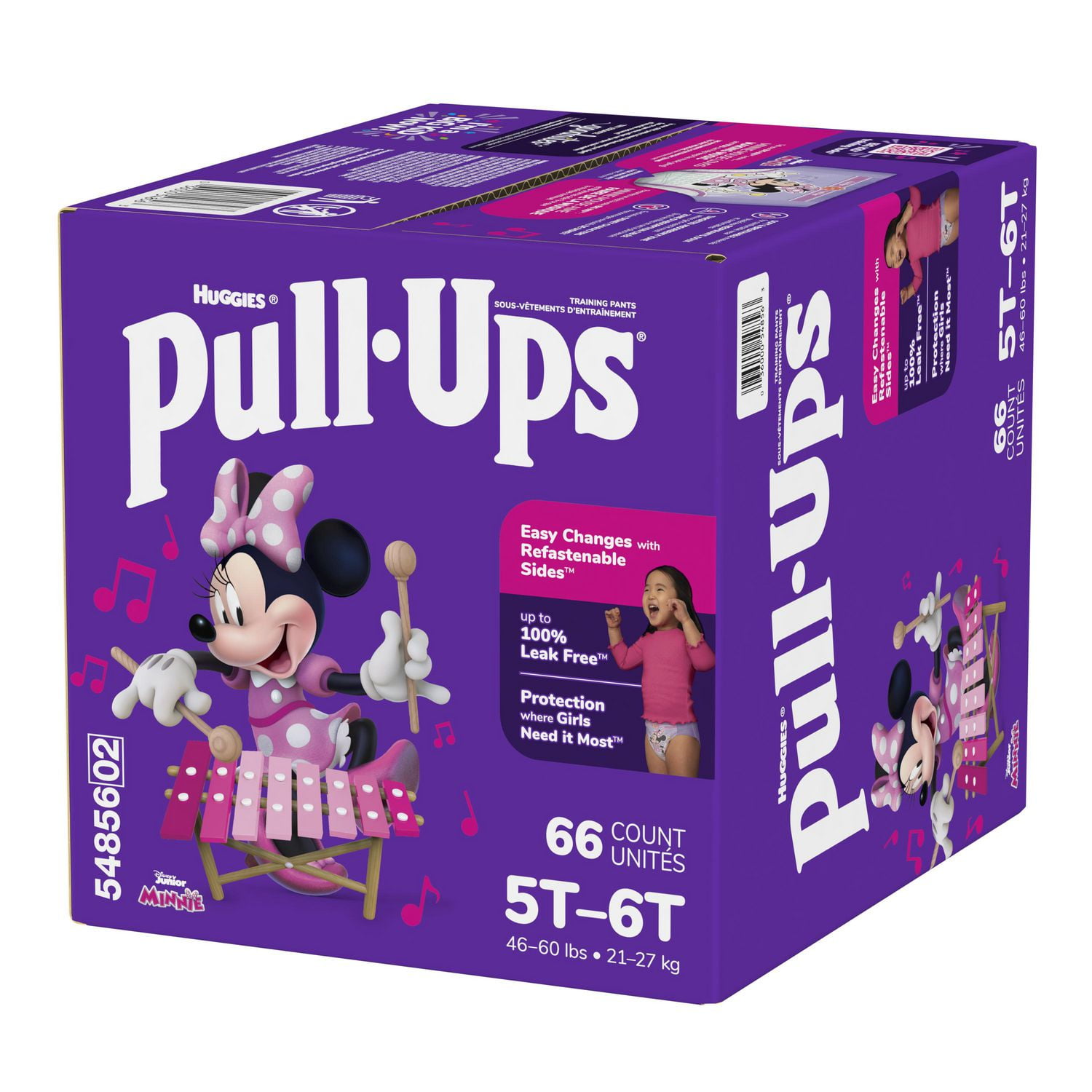Pull-Ups Girls' Potty Training Pants, Economy Pack, Size: 2T - 6T, Size: 2T - 6T | 104 - 66 Count