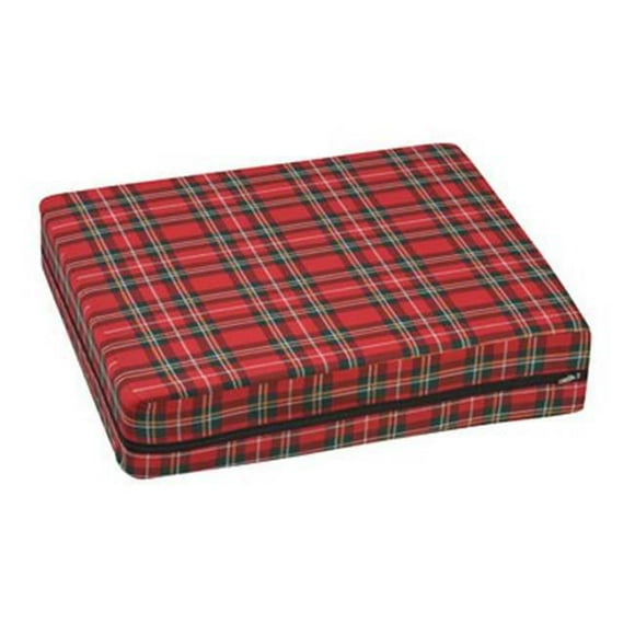 Mabis 513-7606-9910 High-Density Foam Wheelchair Cushion- 16 x 18 x 4 - Plaid