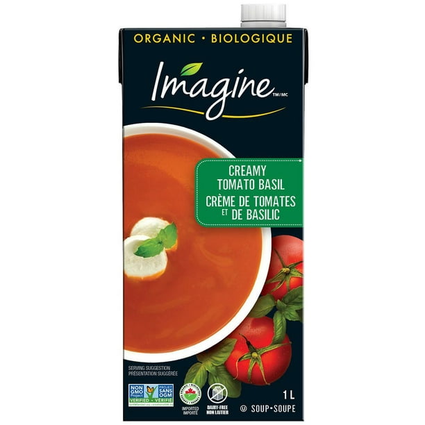 Imagine Soupe crémeuse aux tomates et au basilic biologiques 1 L, Organic Soup