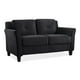Lifestyle Solutions Taryn Black Ready to Assemble Loveseat – image 2 sur 2
