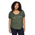 thumbnail image 1 of George Women's Plus Scoop Neckline Tee, 1 of 6