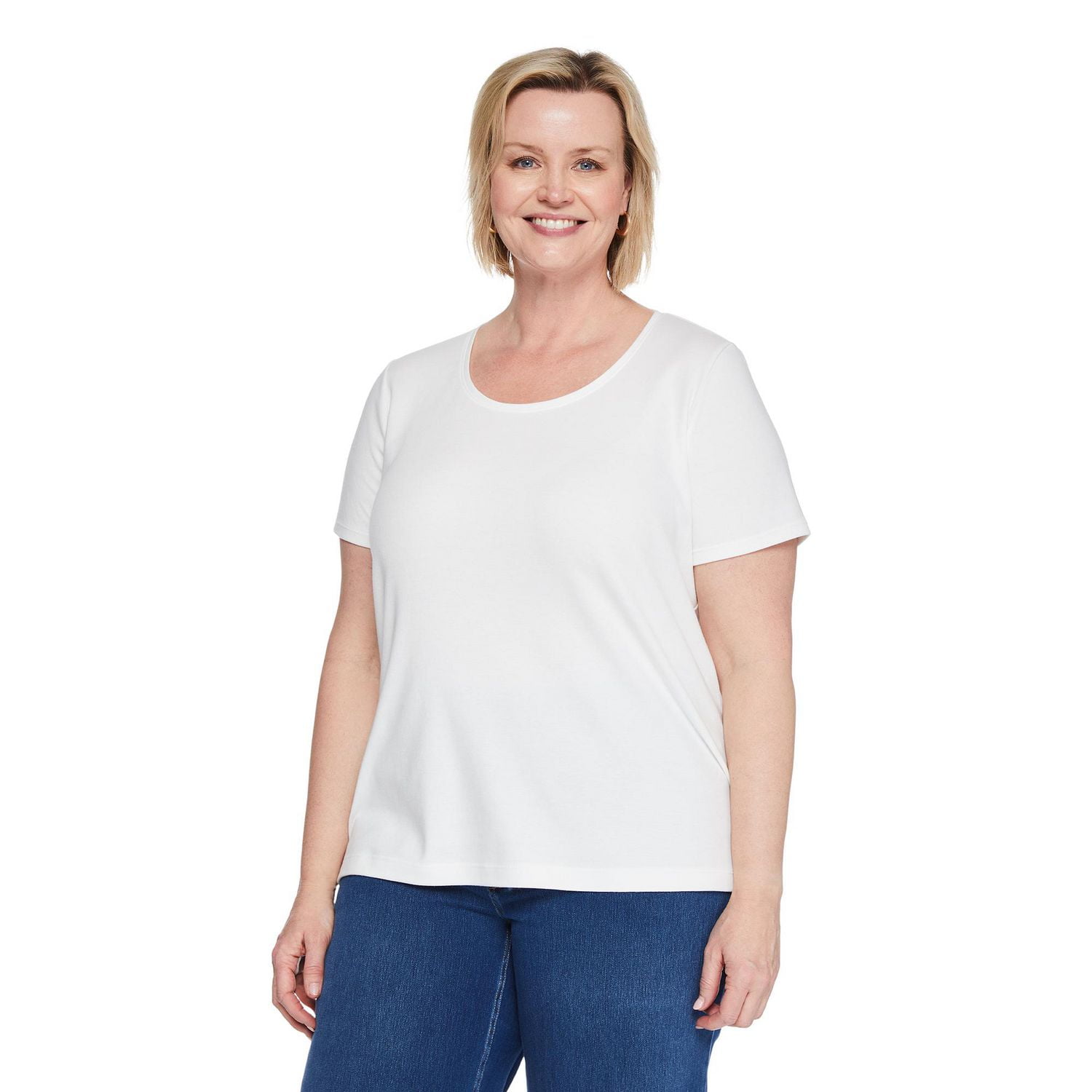 Haut à encolure ras du cou Iyla Plus pour femmes Tailles 1X-4X