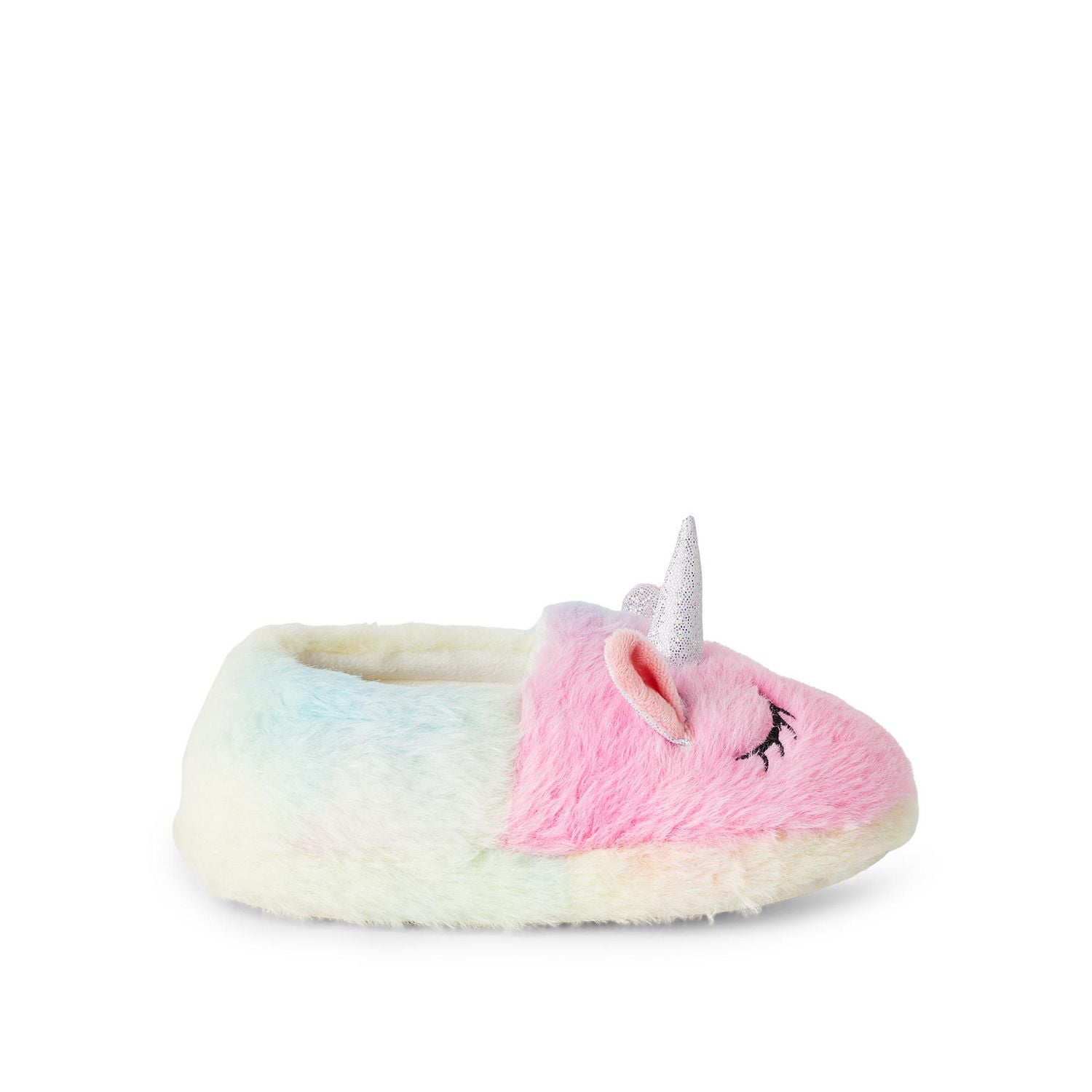 George Girls' Unicorn Slippers, Sizes 11/12-4/5