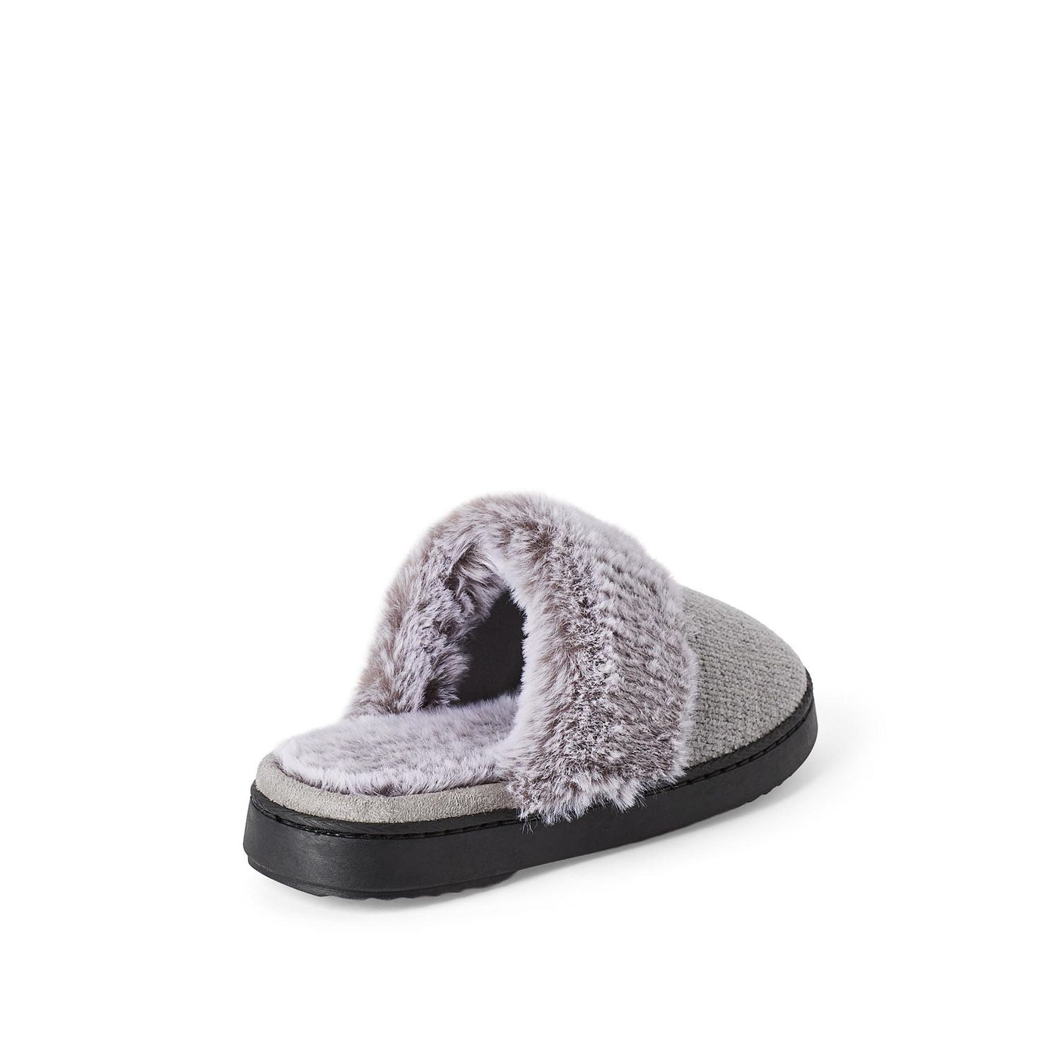 Time and Tru Women's Marled Berber Mule Slippers, Sizes 5/6-9/10