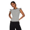 thumbnail image 1 of George Women's Rib Ruffle Tee, 1 of 6