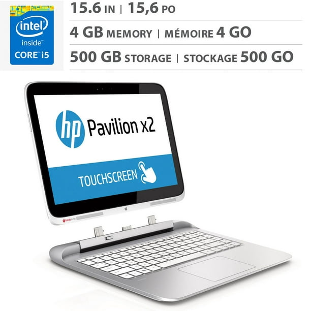 Portable tactile 13-r050ca Pavilion X2 13,3 po de HP - Processeur Intel® CoreMC i5-4202Y de quatrième génération (1,6 GHz avec technologie Turbo Boost jusqu'à 2,0 GHz)