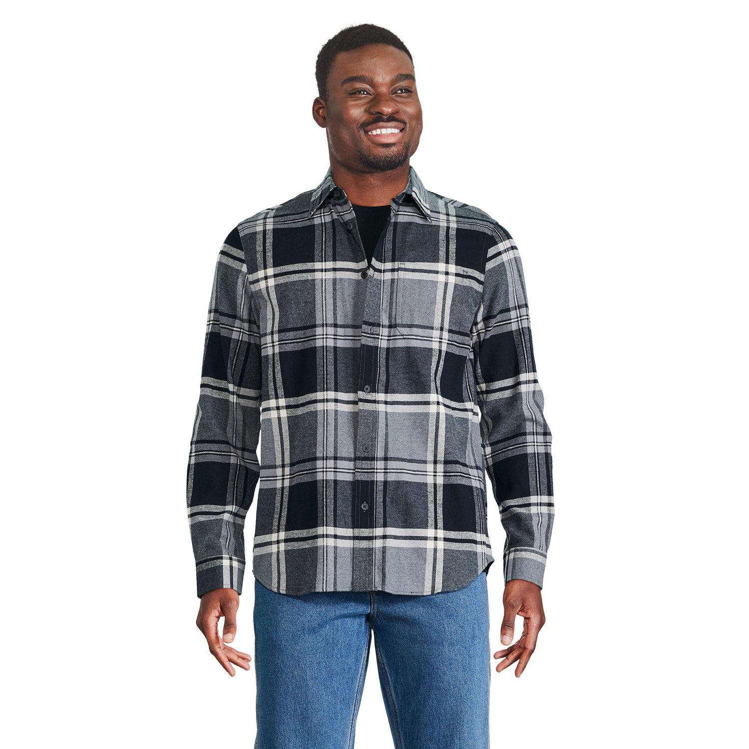 George Men's Flannel Shirt, Sizes S-2XL