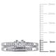 Ensemble nuptial Miabella avec diamants de coupe princesse, baguette et ronde 0,33 ct poids total en or blanc 14 k – image 3 sur 5