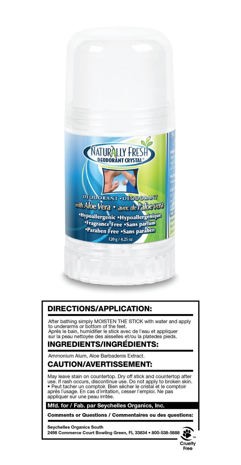 Naturally Fresh Deodorant Crystal Aloe Vera Deodorant Walmart Canada