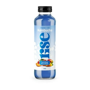 Rise Peach & Mango Organic Kombucha, 414 mL