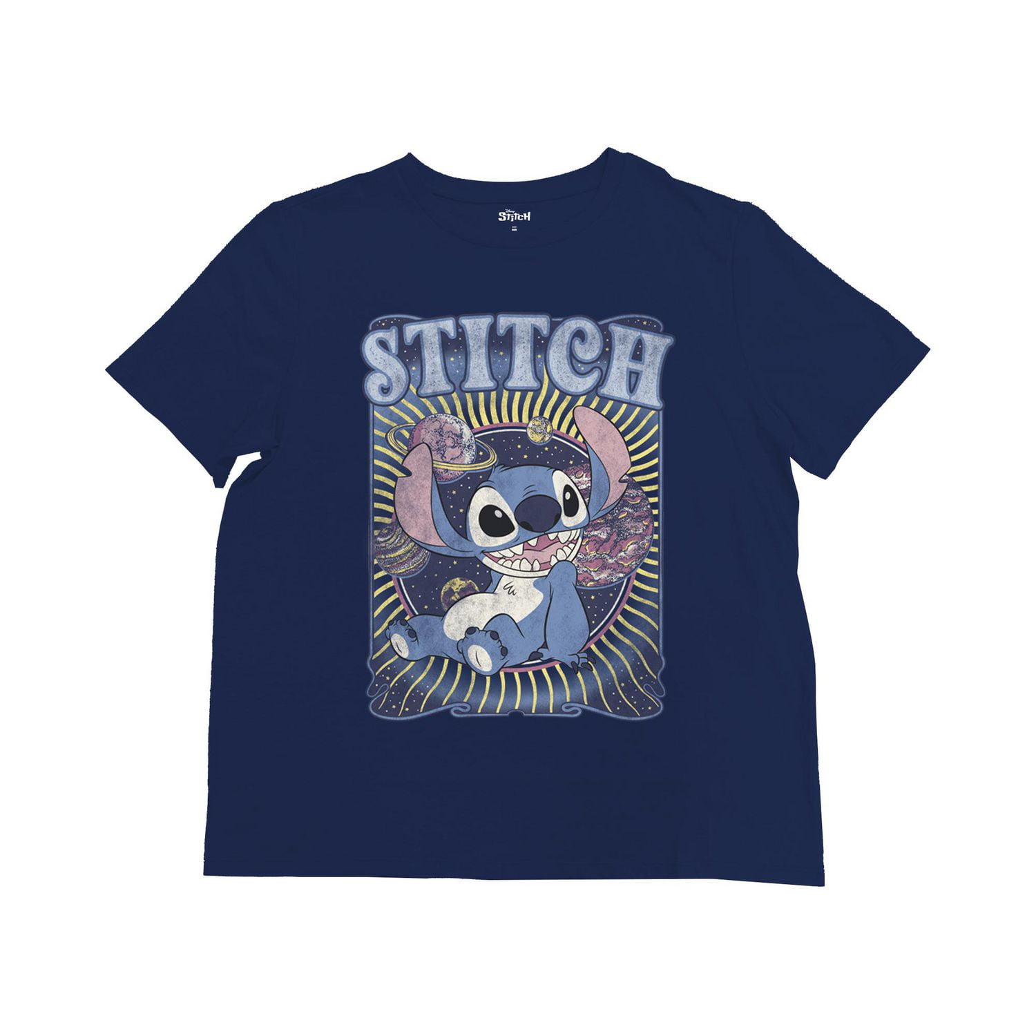 Disney Lilo & Stitch Ladies <br>Groovy Stitch Short Sleeve T-Shirt