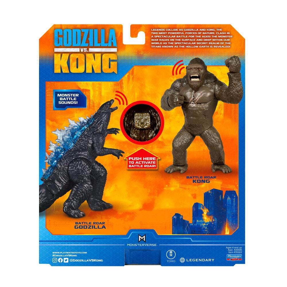 Godzilla vs Kong Monsterverse Battle Roar Sounds - Godzilla 7 inches