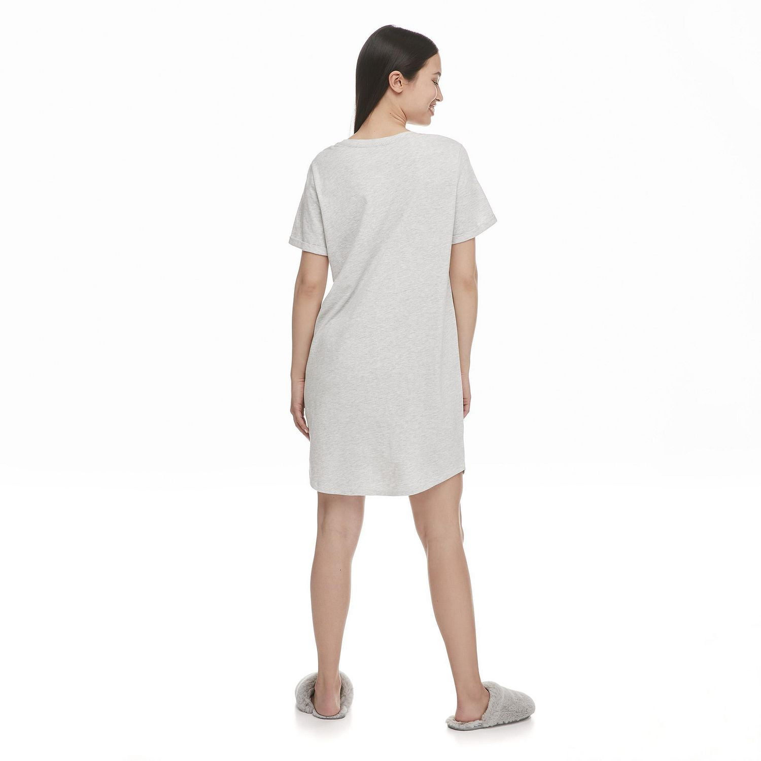 Chemise de nuit avec revers roulés George pour femmes