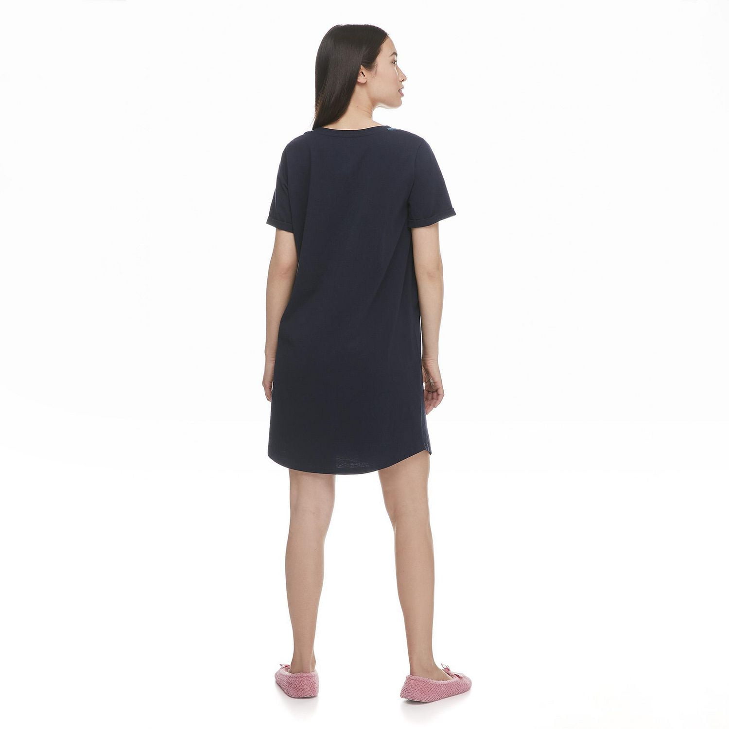 Chemise de nuit avec revers roulés George pour femmes