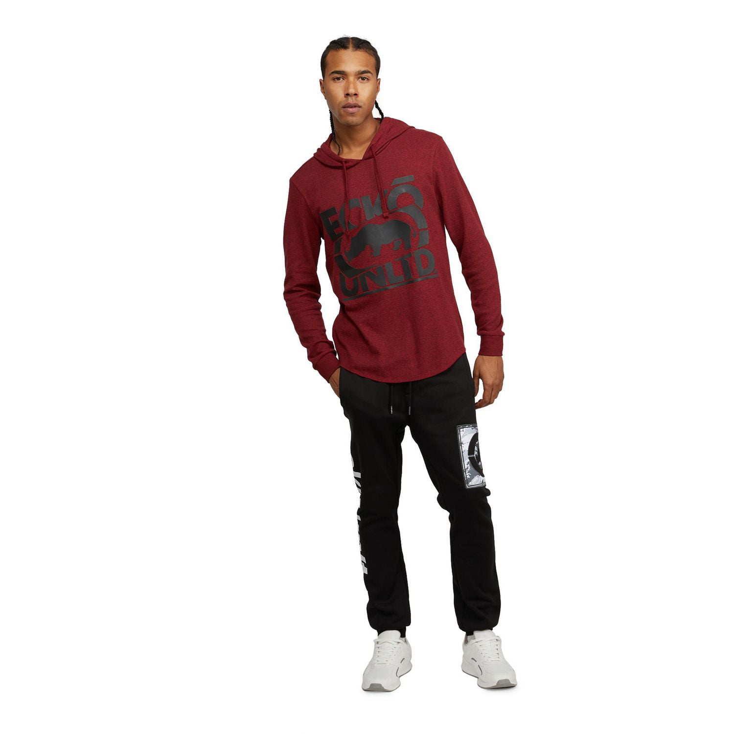 Ecko Unltd Men’s Triple Crossed Thermal Hoodie