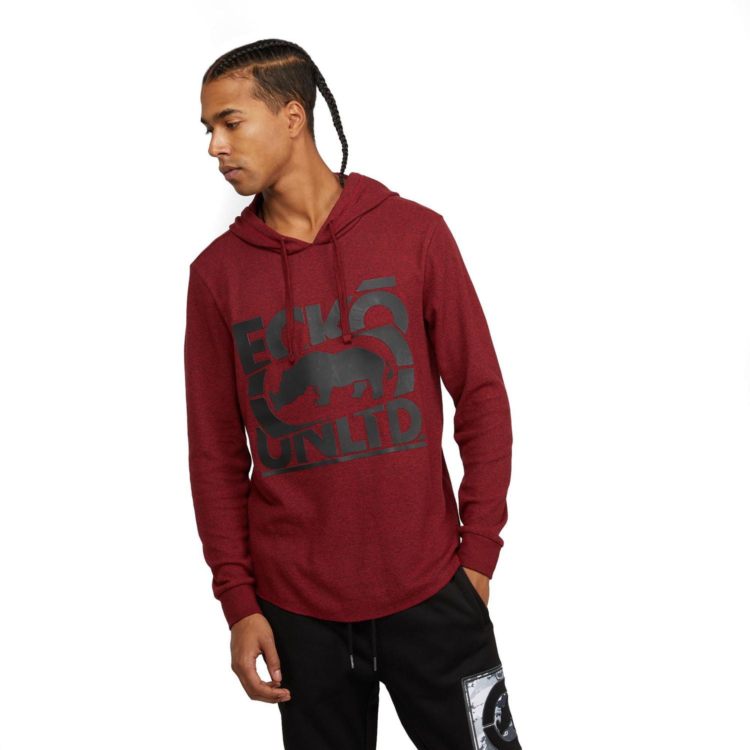 Ecko Unltd Men’s Triple Crossed Thermal Hoodie
