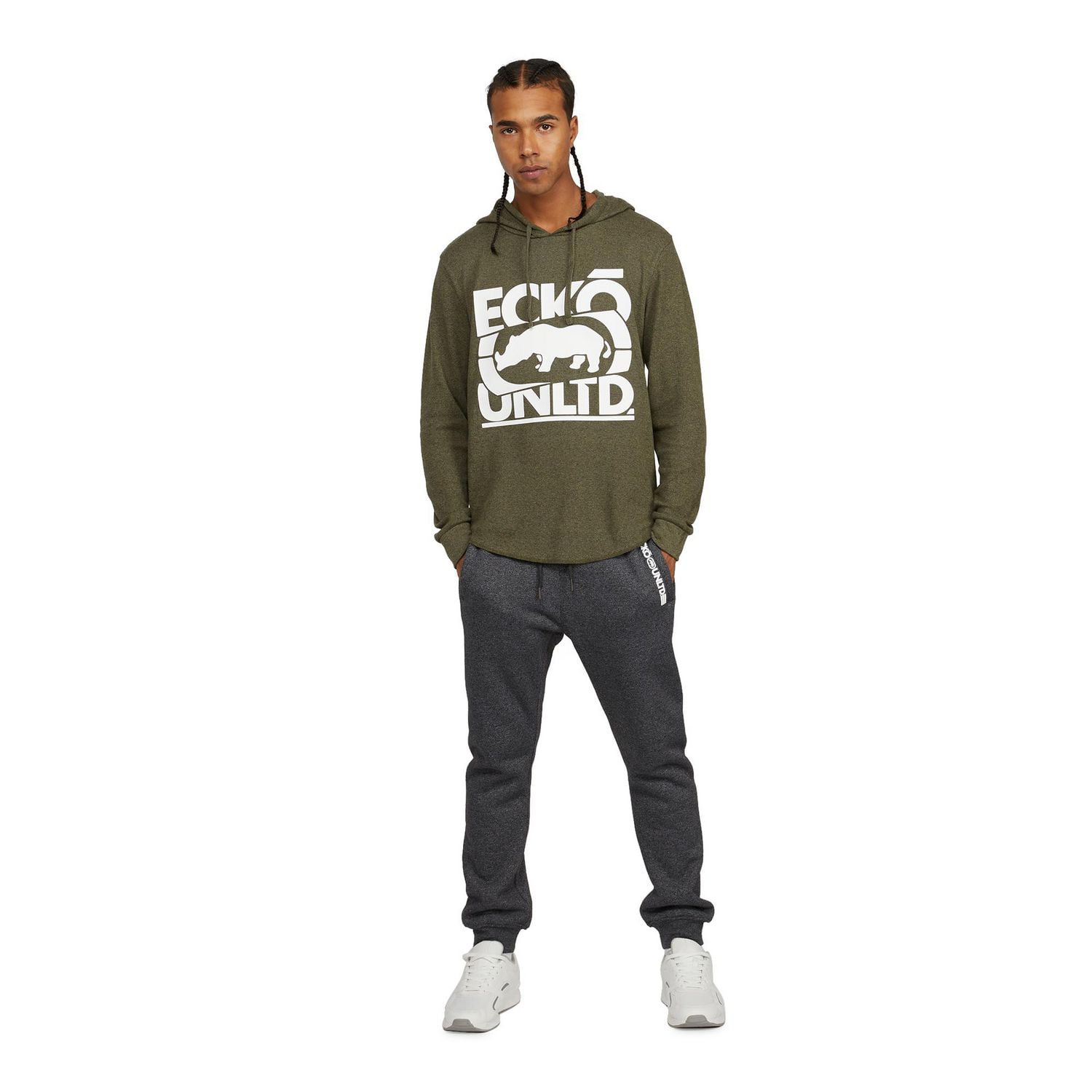 Chandail à capuchon thermique triple croisé Ecko Unltd pour hommes