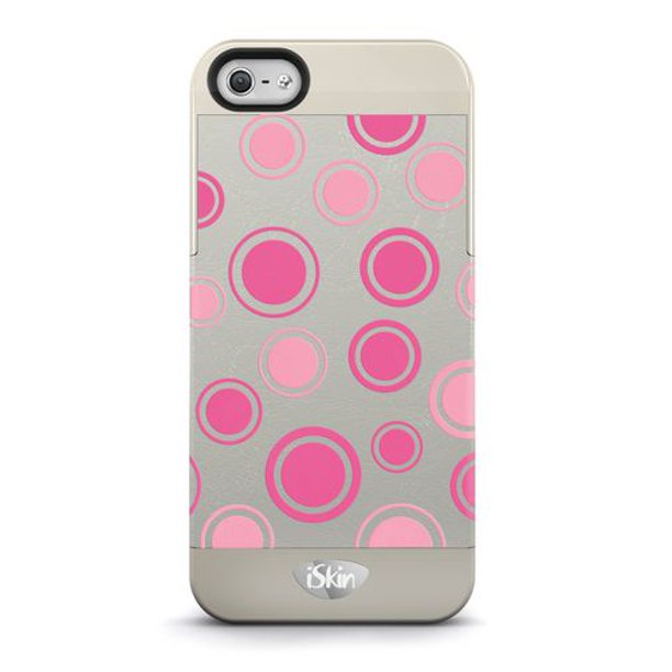 Étui iSkin VBPKD5PK5 Vibes Polka Dot pour iPhone 5/5S - Rose