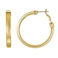 thumbnail image 1 of Luxury Designs Gold Plated Hoops, 1 of 1