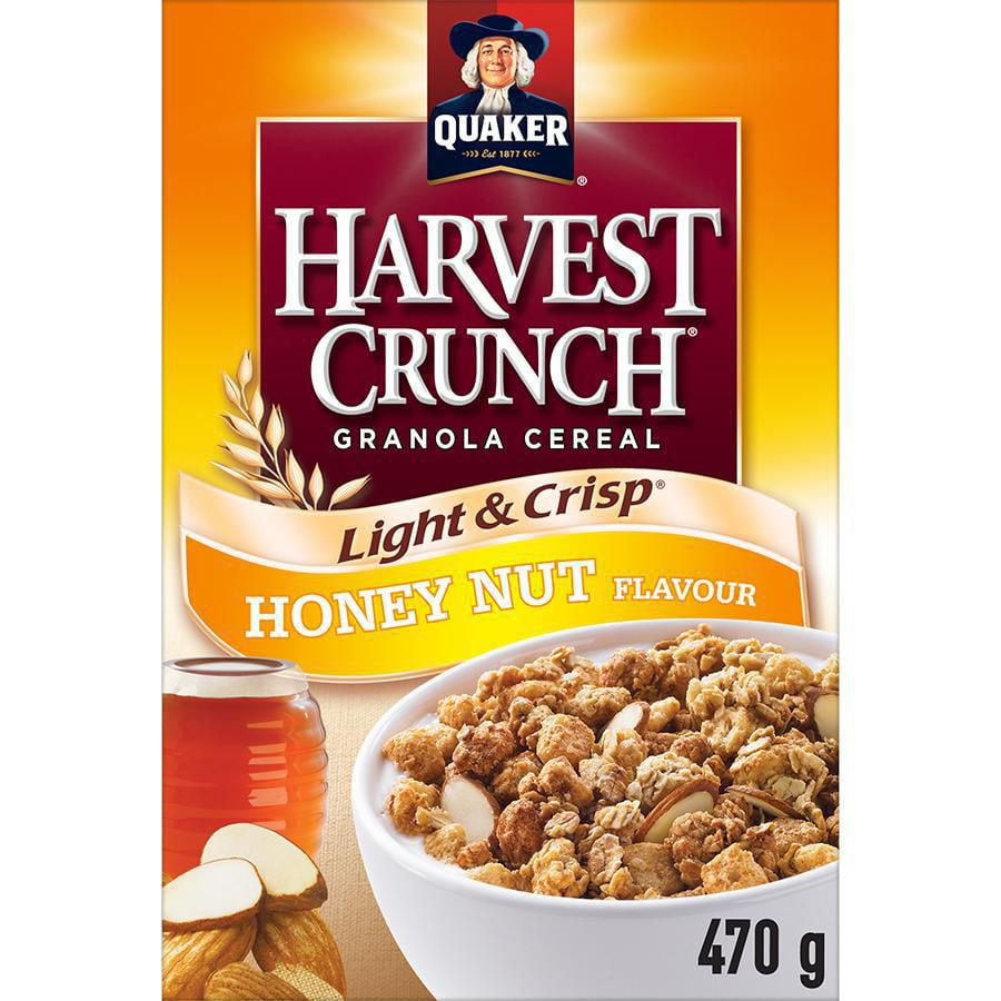 Quaker Harvest Crunch Light Crisp Honey Nut Cereal Walmart Canada