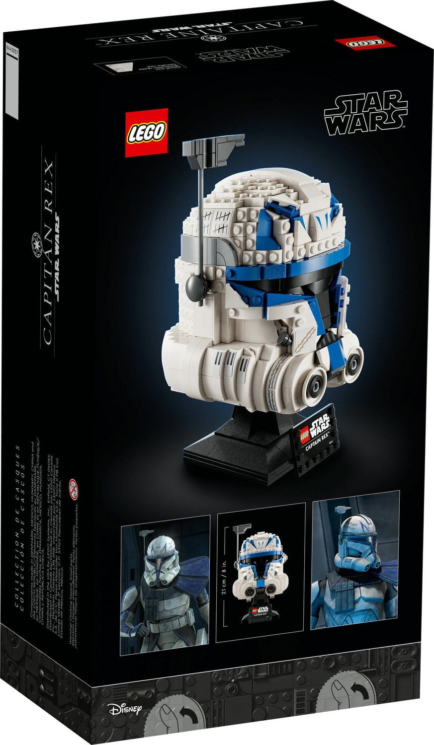 LEGO Star Wars Captain Rex Helmet Building Set The Clone Wars Collectible Model for Adults Star Wars Memorabilia 75349 Includes 854 Pieces Ages 18 Walmart