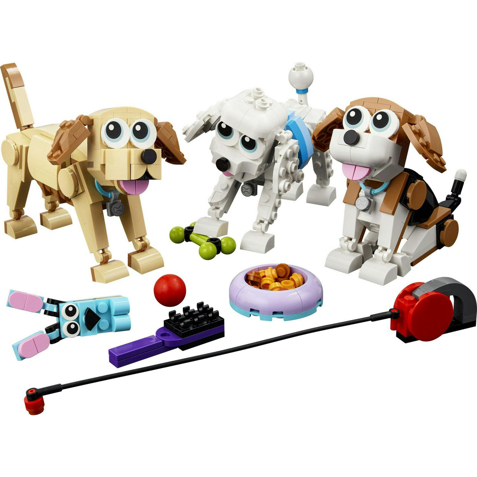 LEGO Creator 3-in-1 Adorable Dogs Building Toy Set 31137, Great