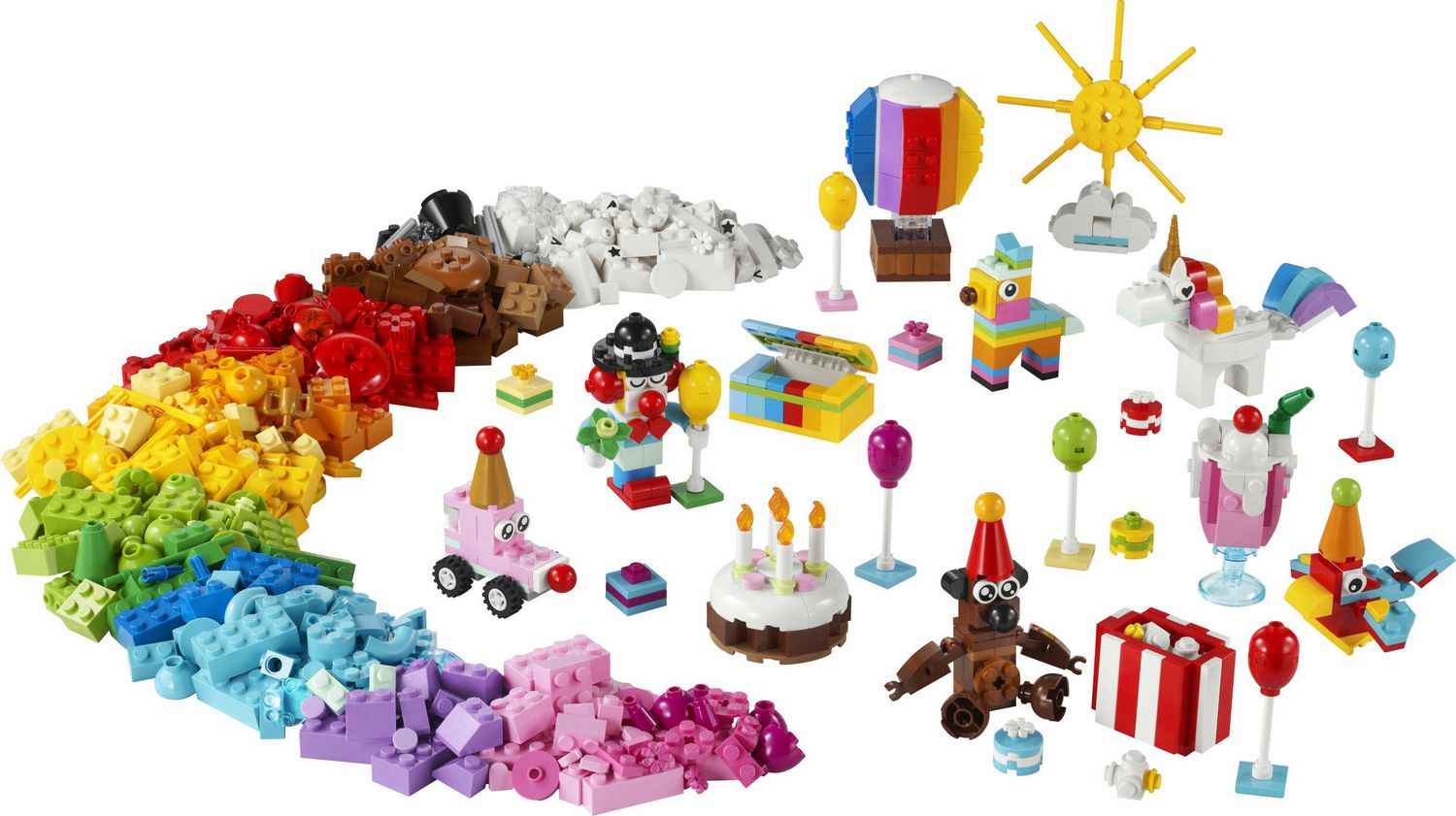 LEGO Classic Creative Party Box Bricks Set 11029, Family Games to