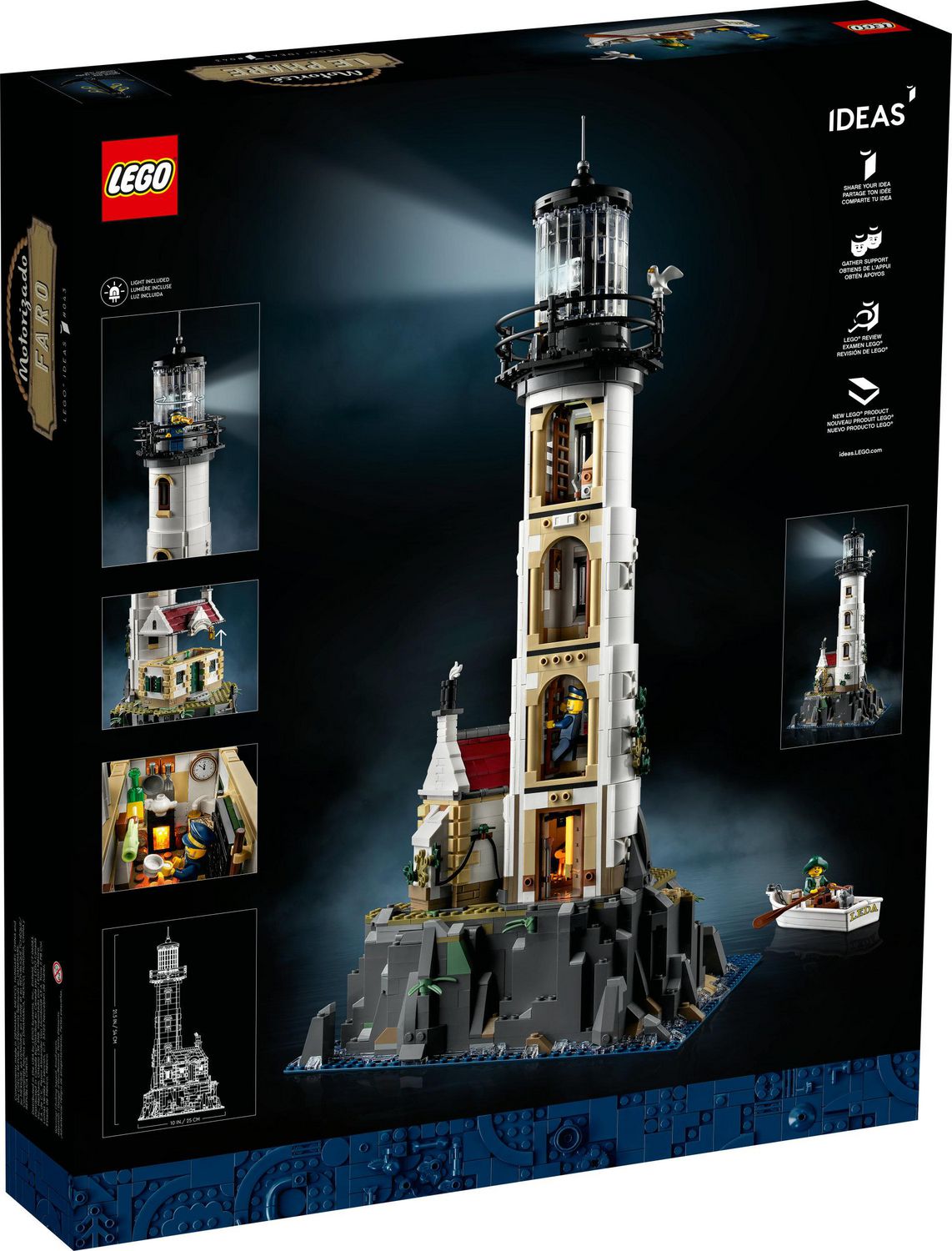 LEGO Ideas Motorized Lighthouse 21335 Toy Building Kit (2065