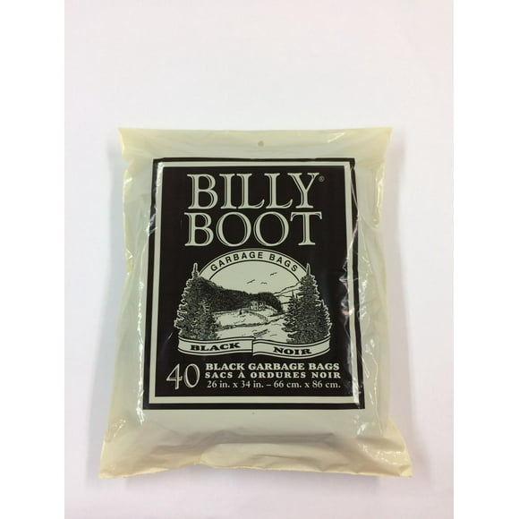 Billy Boot Sacs à ordures noirs 26 x 34 40 sacs poubelles noirs
