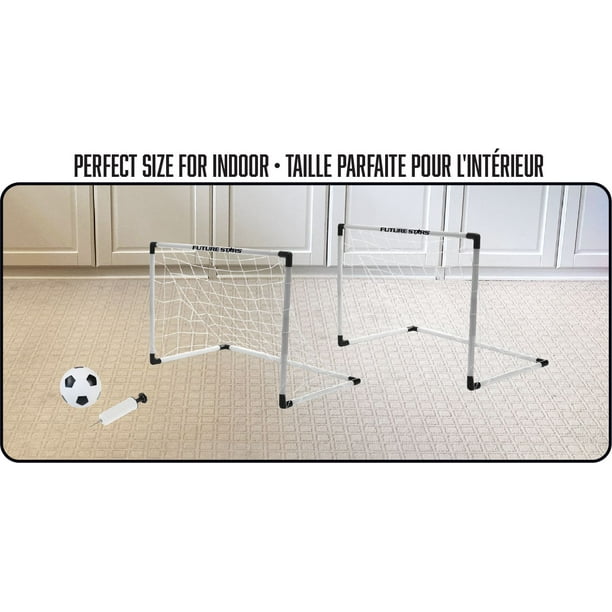 Set de football - 2 cages de but, 1 ballon, 1 mini pompe - Maison Futée