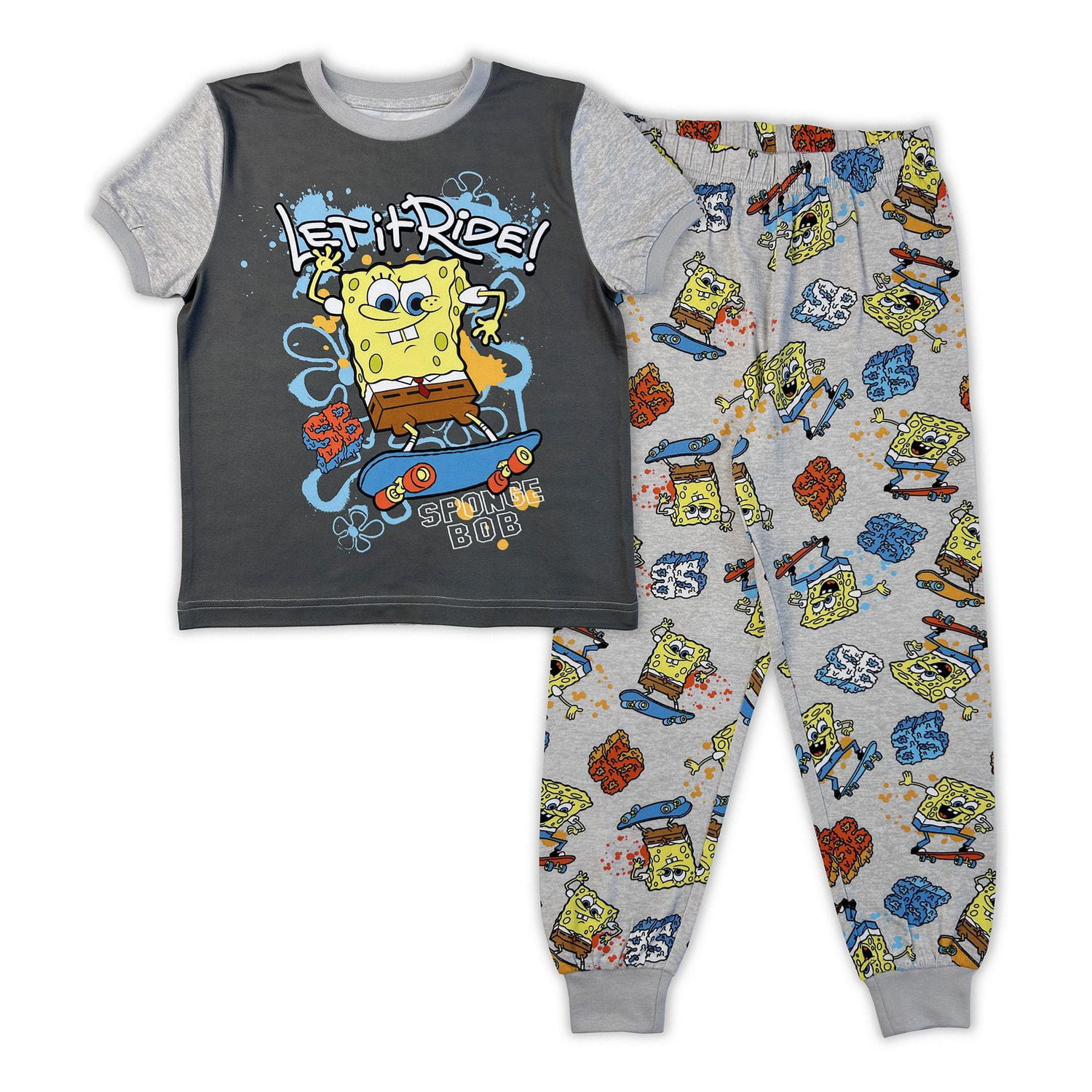 Sponge Bob Ensemble pyjama 2 pièces pour garçon