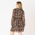 thumbnail image 3 of DV L/S smocked waist mini dress with button down front, 3 of 5