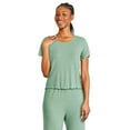 thumbnail image 1 of George Women's Lettuce Edge Tee, 1 of 6