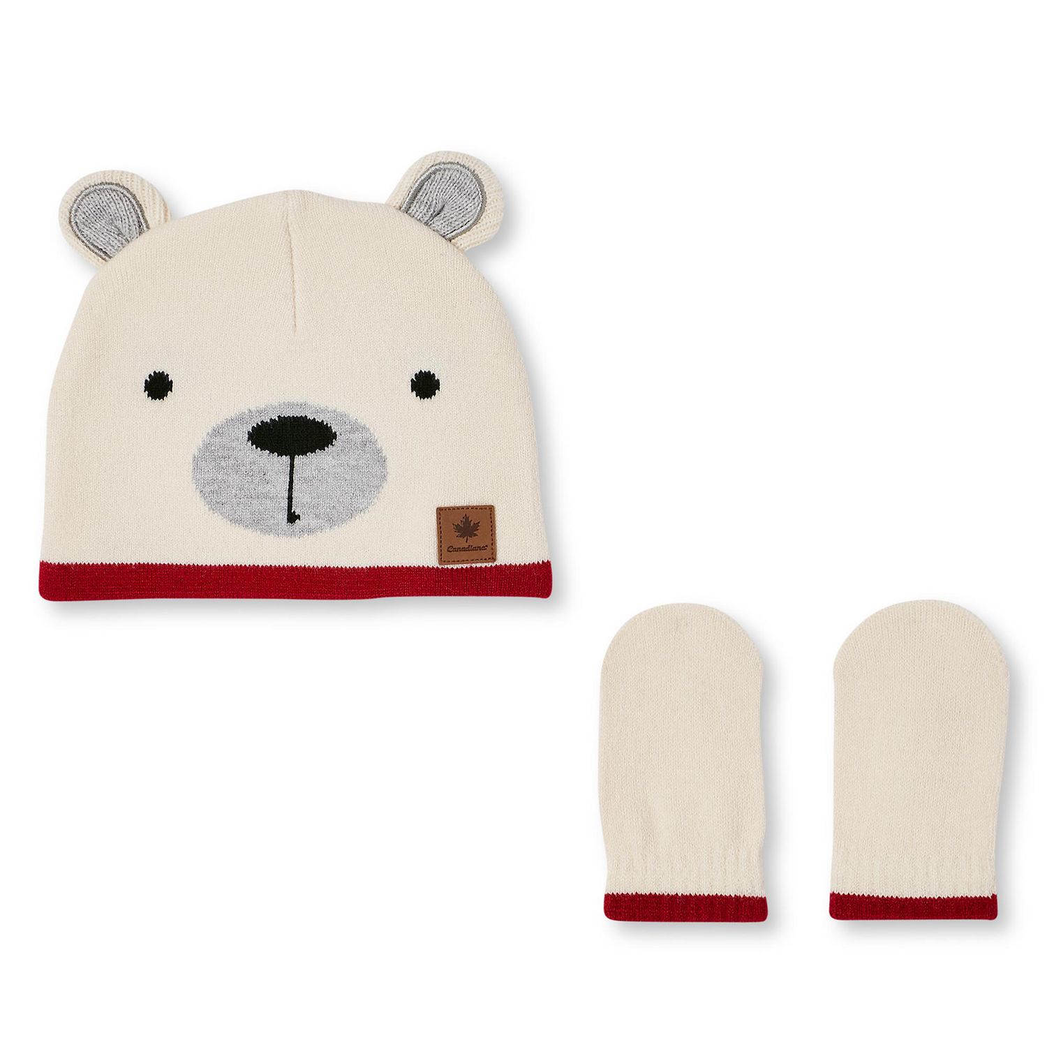 Canadiana Infants' Unisex Hat and Mittens 2-Piece Set